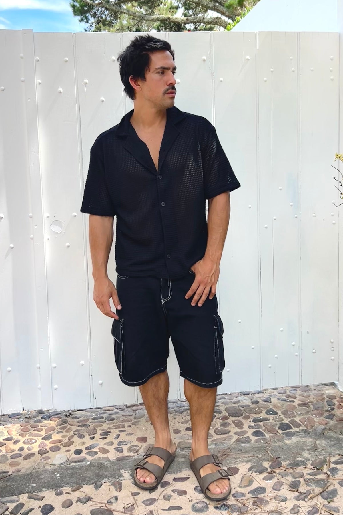 Camisa Tejida Malaga Negro