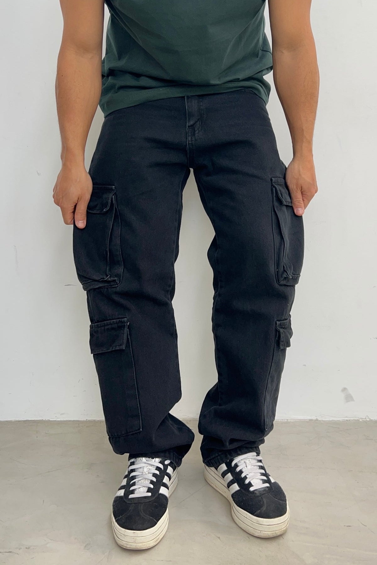 Cargo Baggy 4 Bolsillos Detroit Negro