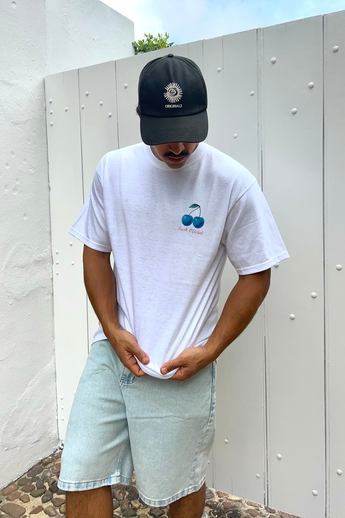 Remera Cherry Blanco