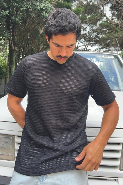 Remera Tejida Venecia Negro