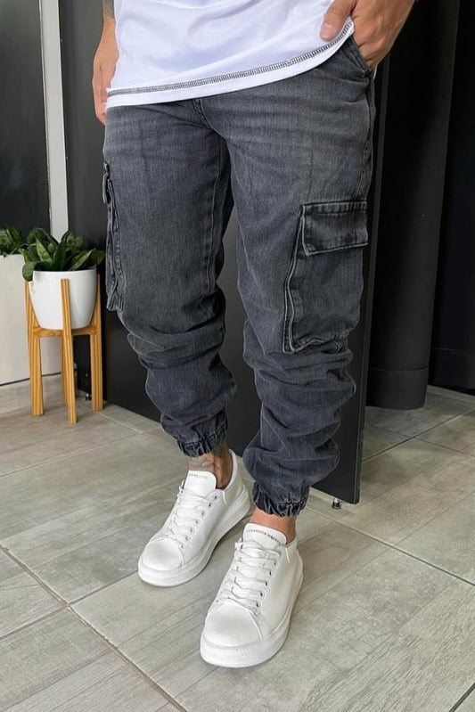 Cargo Puño Atlanta Gris Oscuro