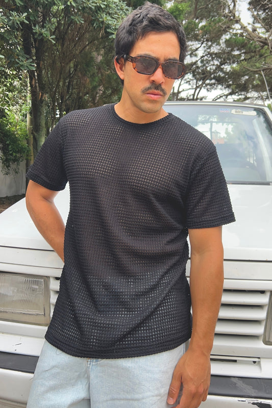 Remera Tejida Venecia Negro