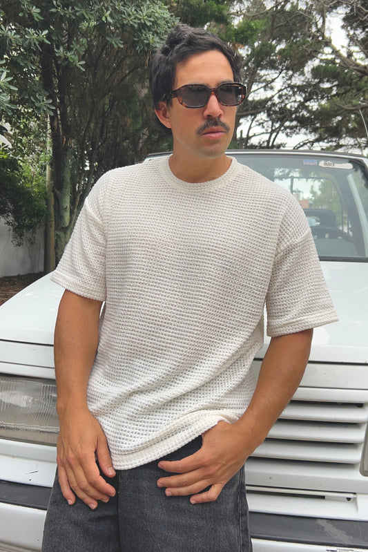 Remera Tejida Venecia Blanco