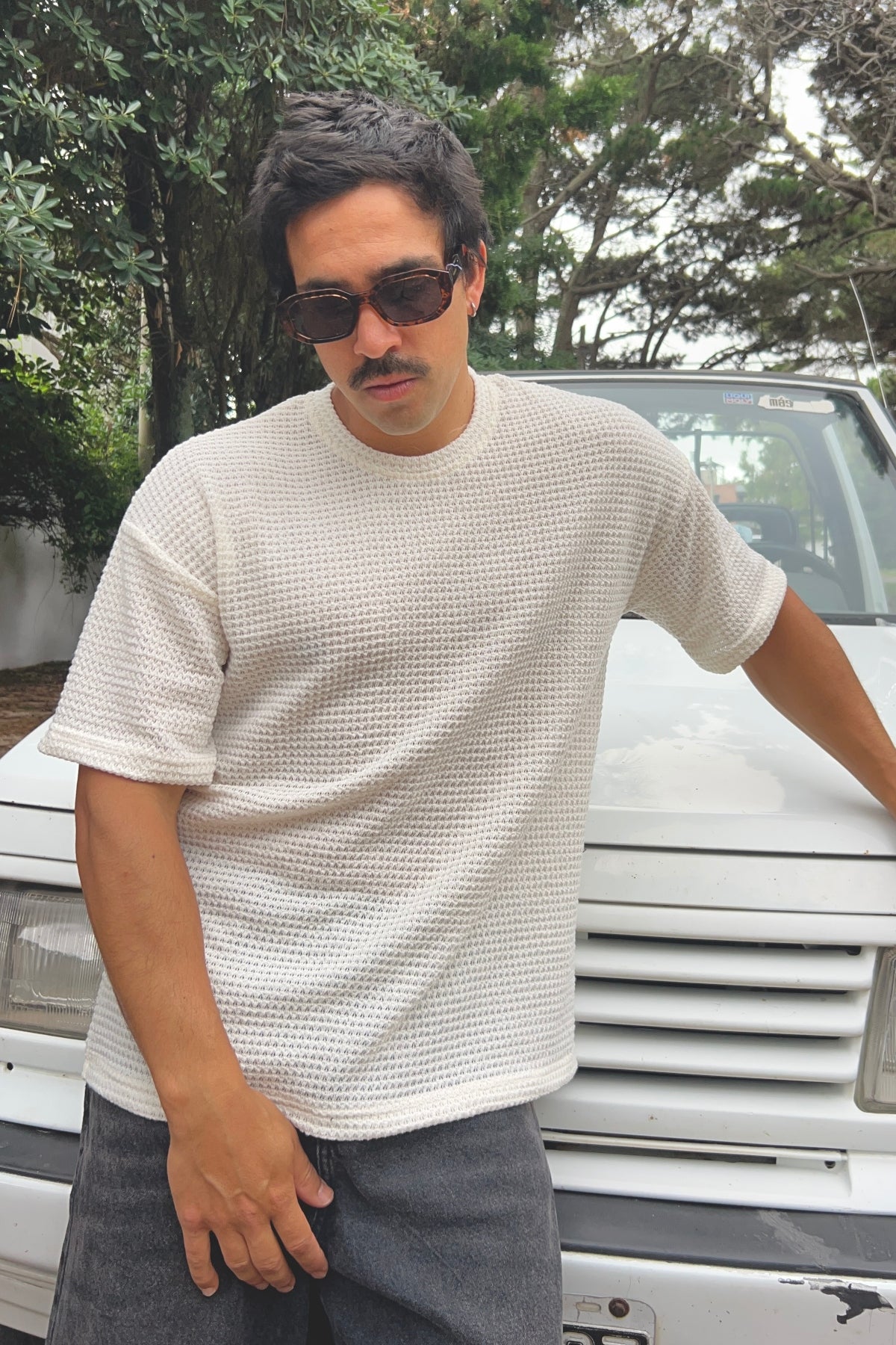 Remera Tejida Venecia Blanco