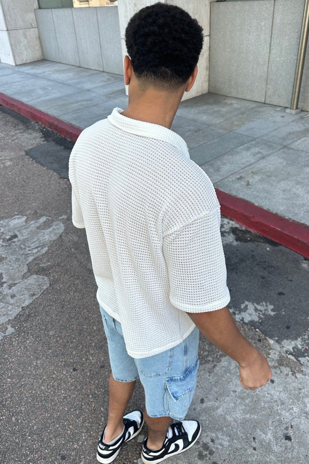 Camisa Tejida Malaga Blanca