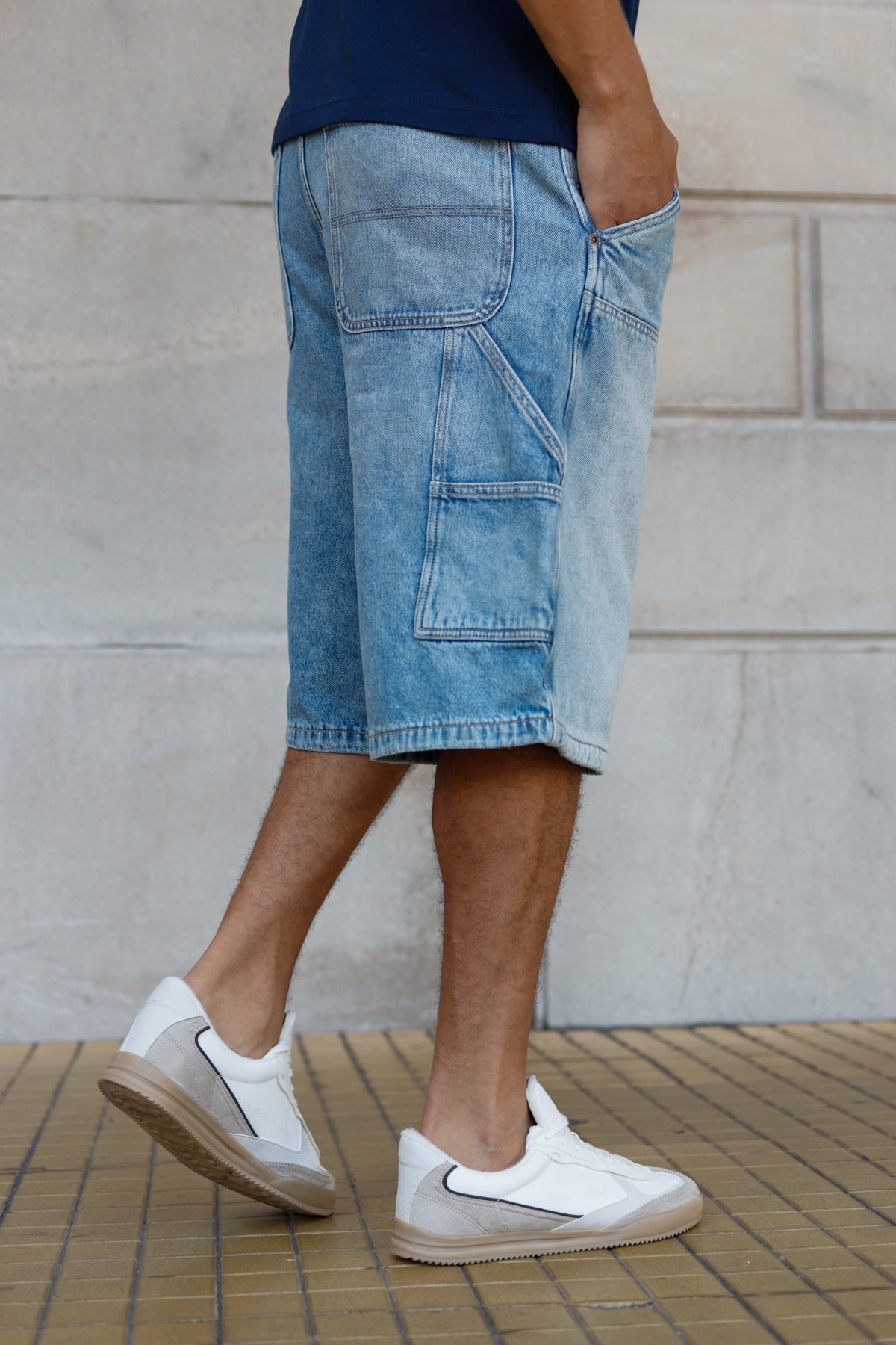 Bermuda Super Baggy Macba Celeste