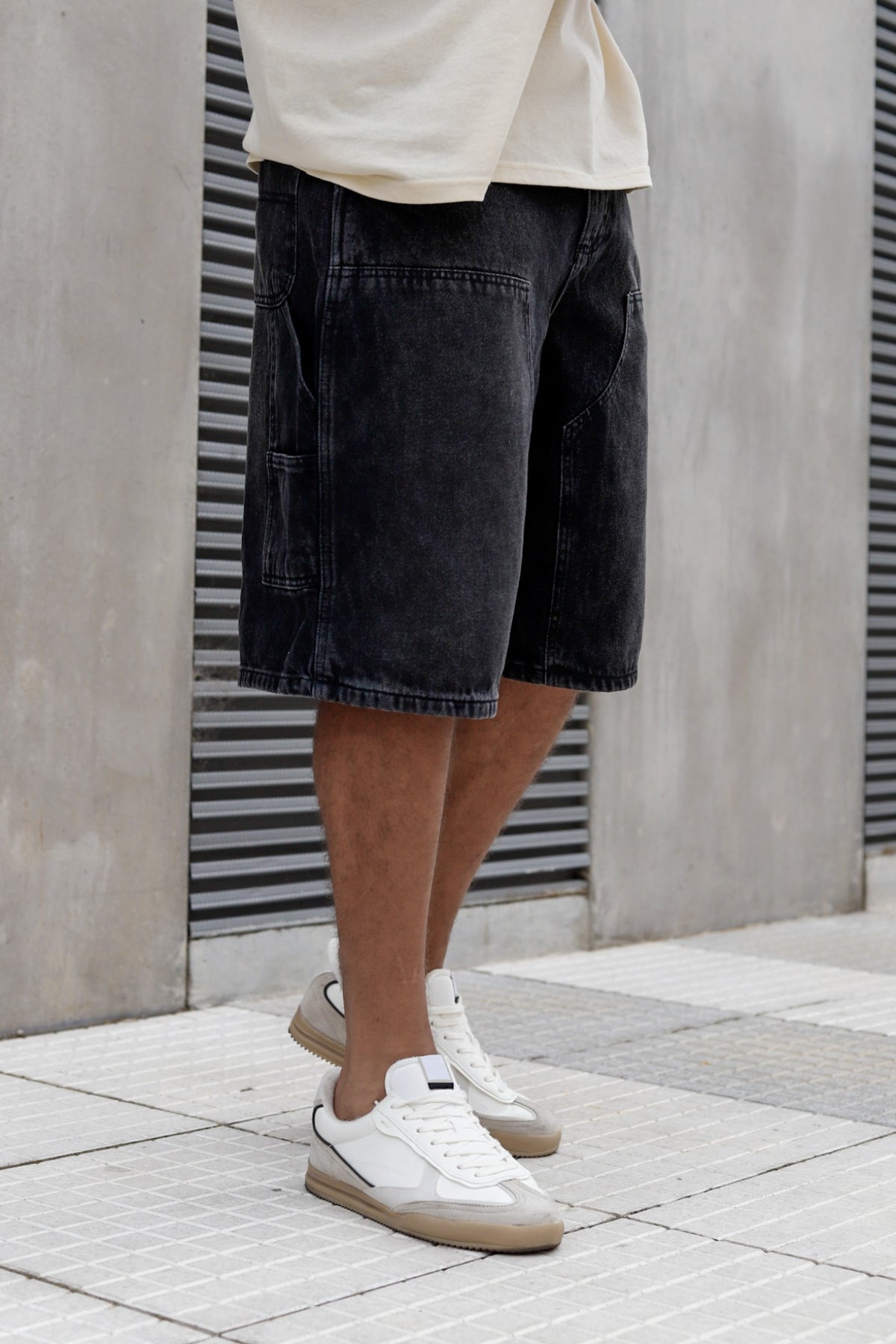 Bermuda Super Baggy Macba Gris Oscuro