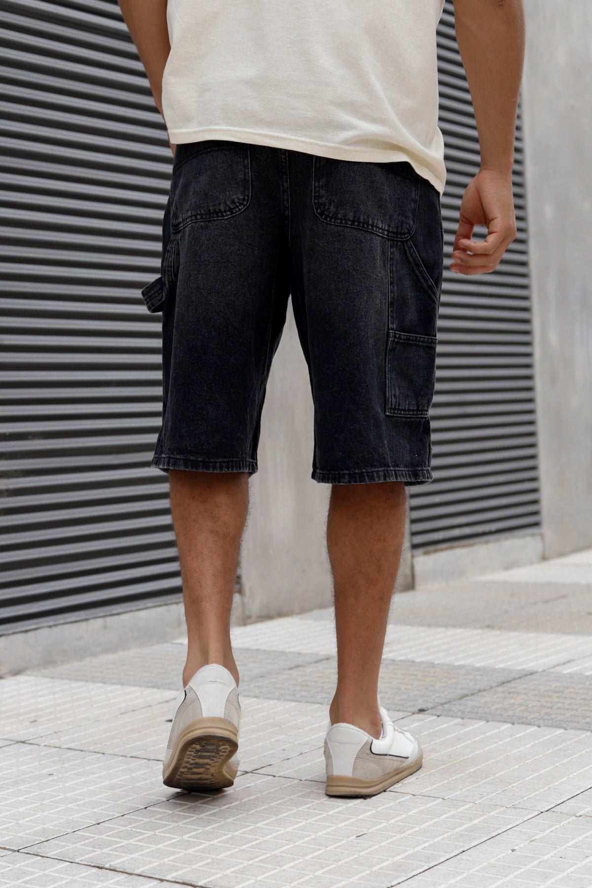 Bermuda Super Baggy Macba Gris Oscuro