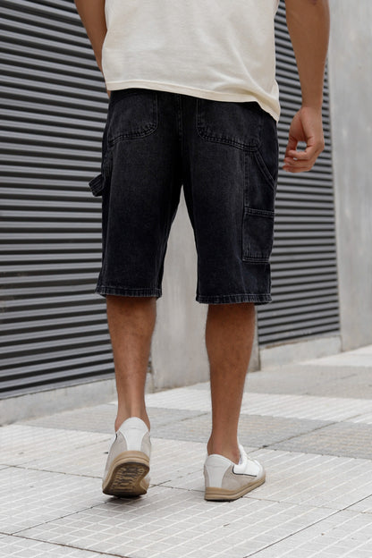 Bermuda Super Baggy Macba Gris Oscuro