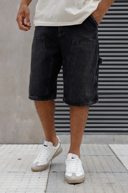 Bermuda Super Baggy Macba Gris Oscuro