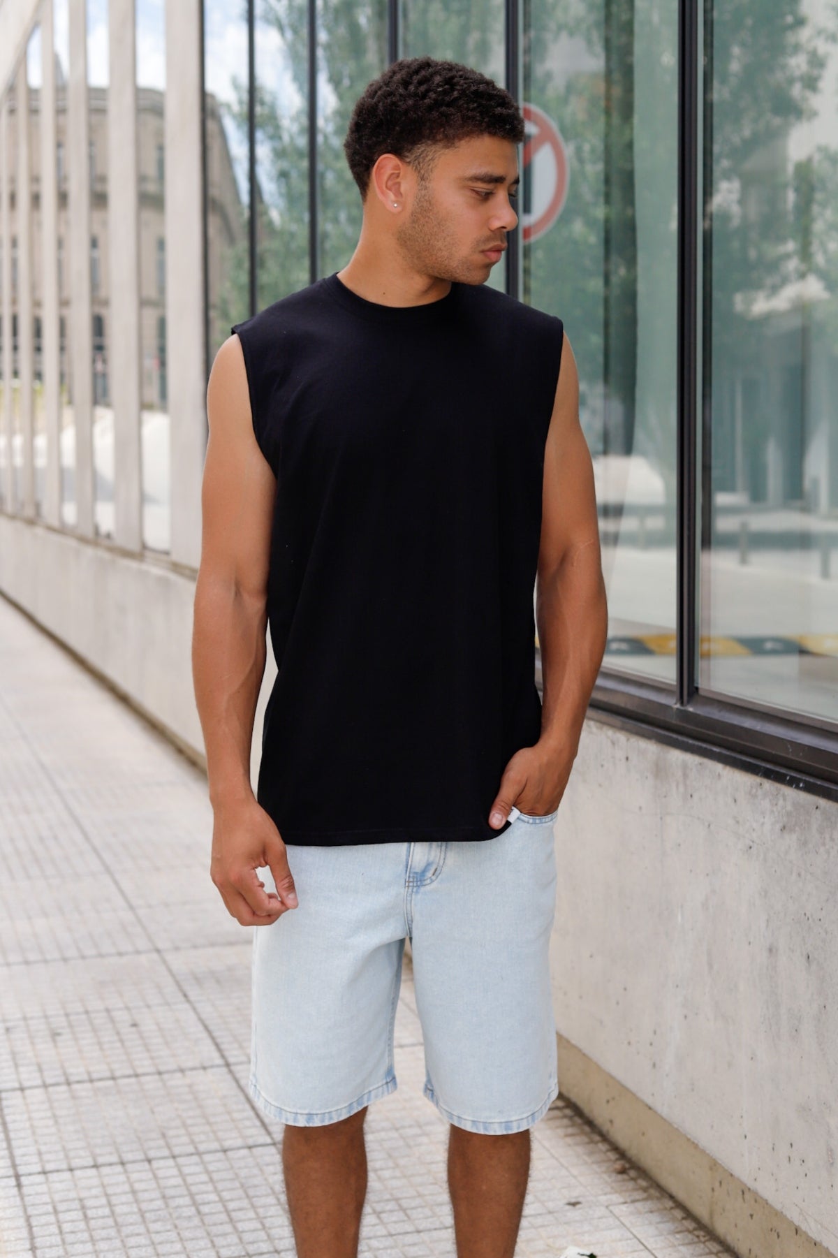 Musculosa Malibu Negro