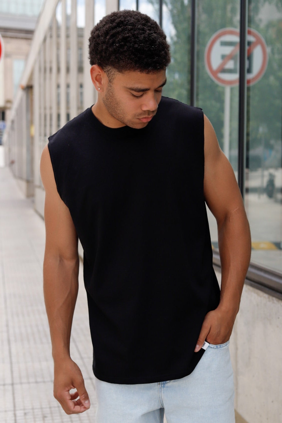 Musculosa Malibu Negro