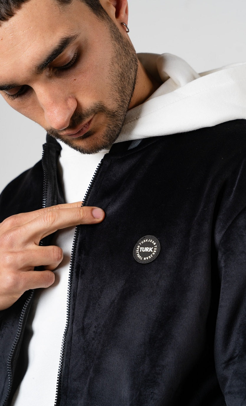 Campera Plush Denver Negro