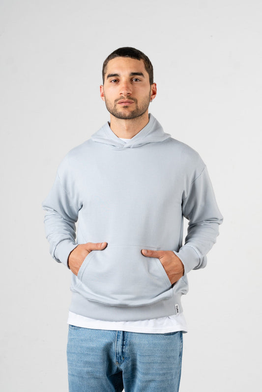 Canguro Liso Over Gris Perla