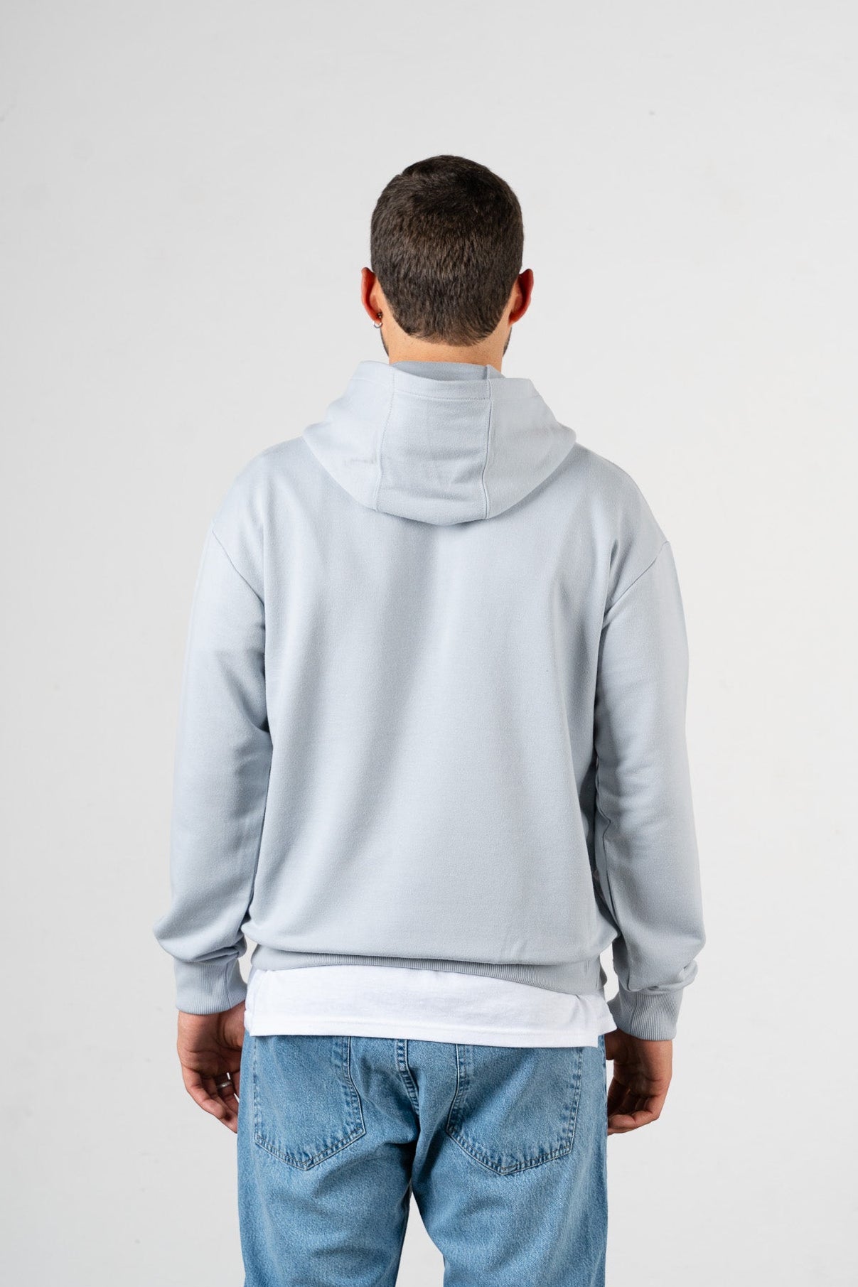 Canguro Liso Over Gris Perla