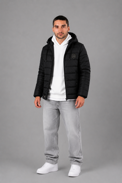 Campera Nylon Inflada Okland Negro