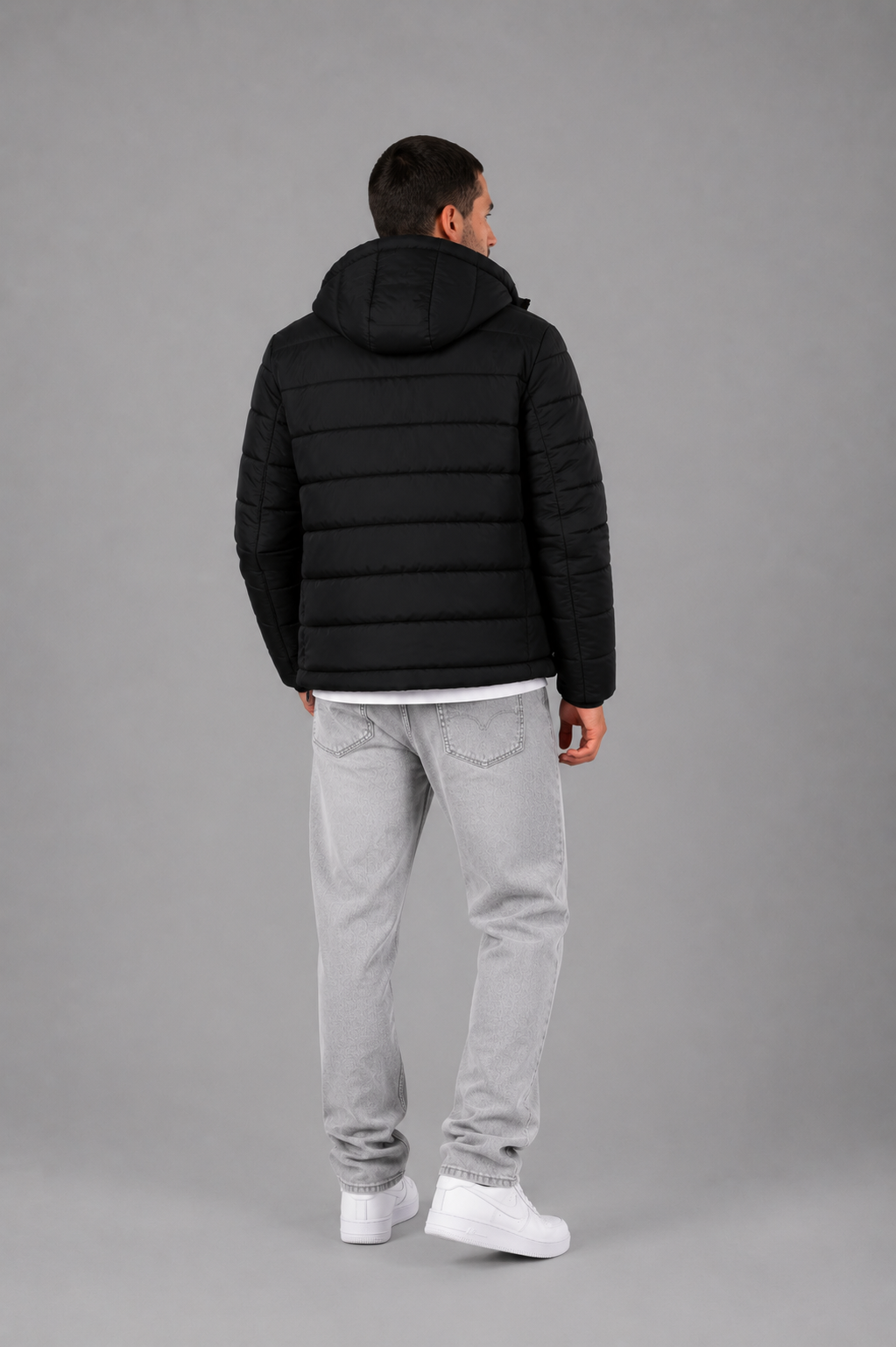 Campera Nylon Inflada Okland Negro