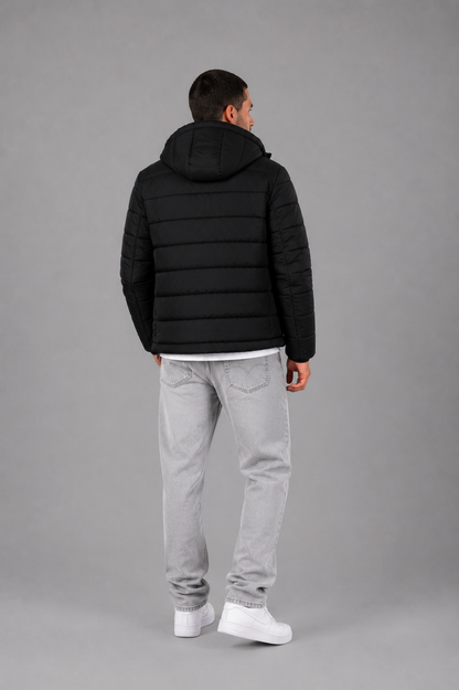 Campera Nylon Inflada Okland Negro