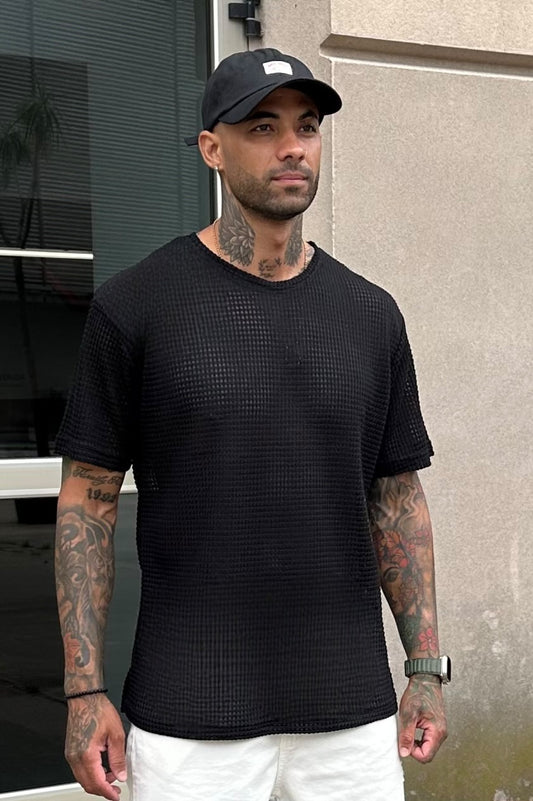 Remera Tejida Venecia Negro