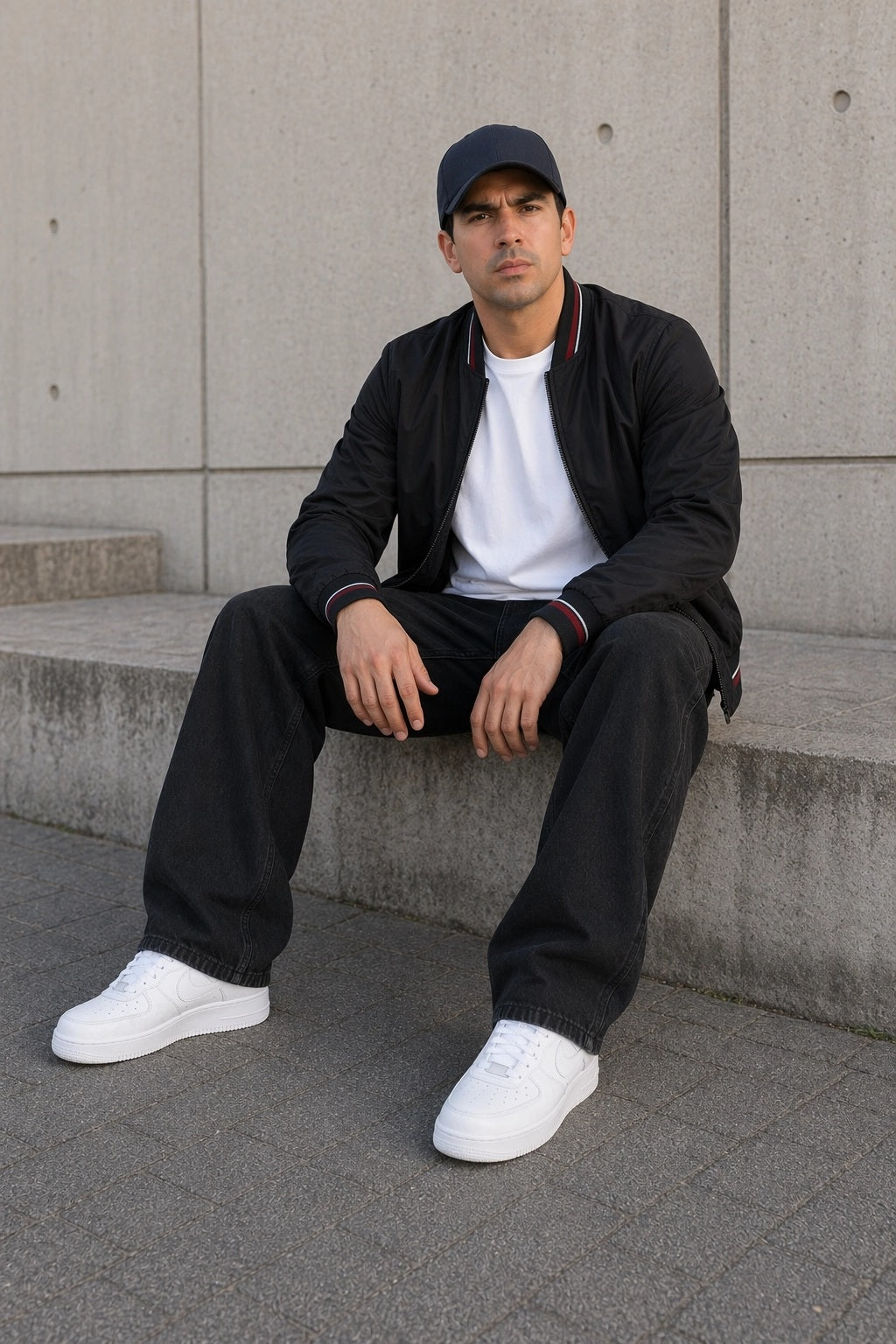 Bomber Nylon Dumas Negro