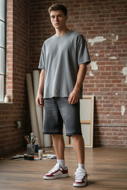 Bermuda Baggy Liberty Gris Oscuro
