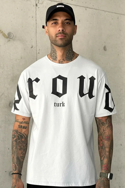 Remera Oversize Proud Gris Claro