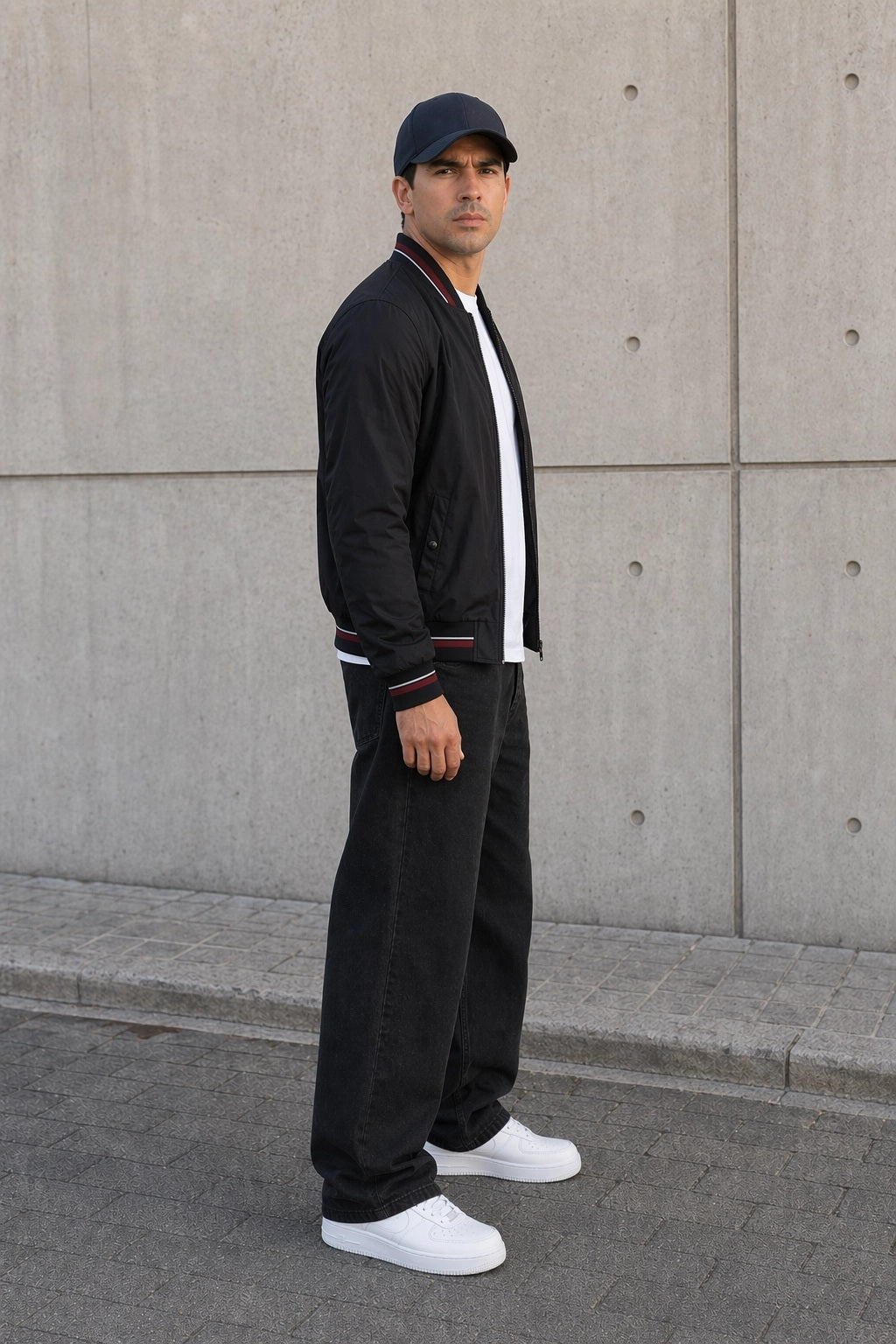 Bomber Nylon Dumas Negro