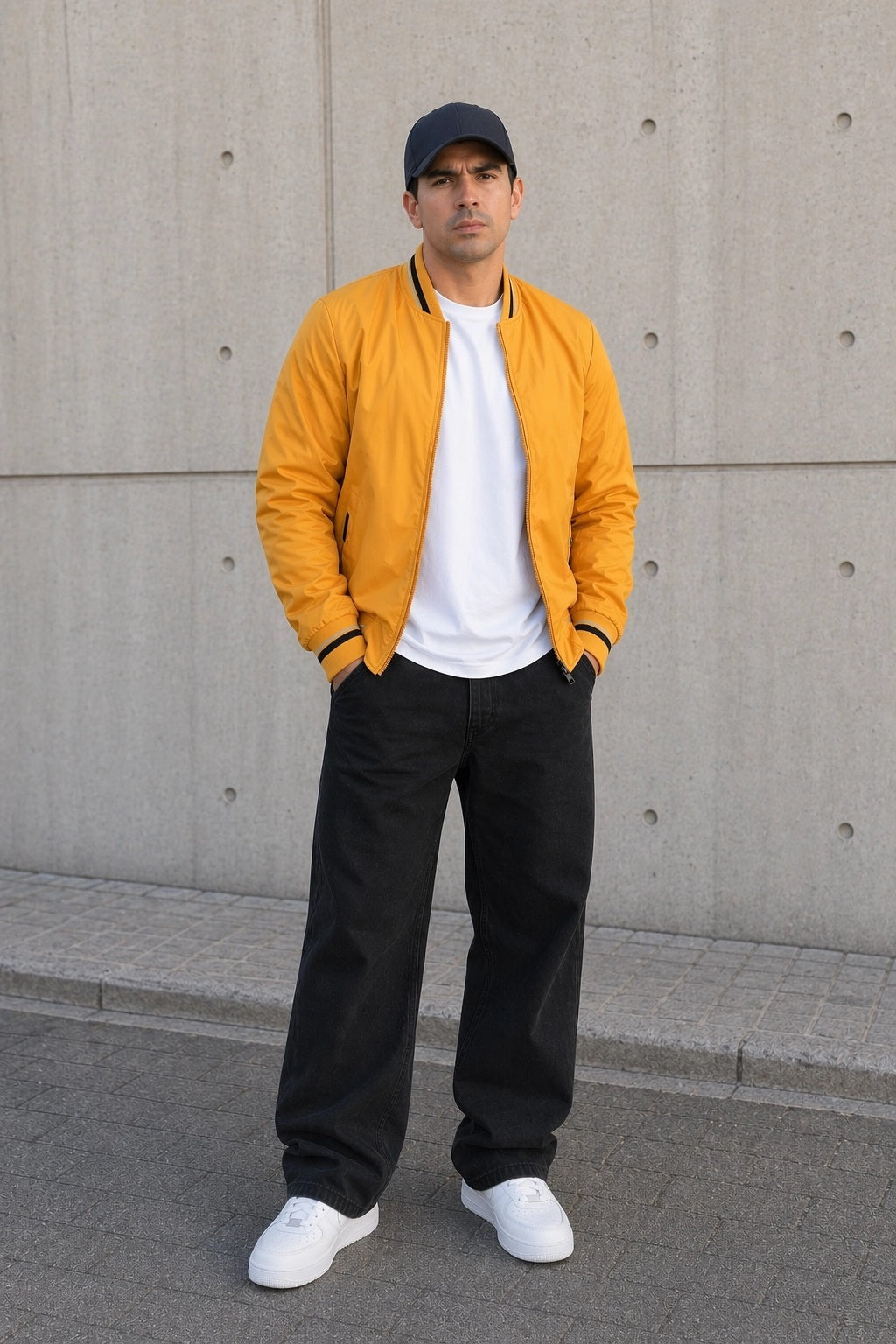 Bomber Nylon Dumas Mostaza
