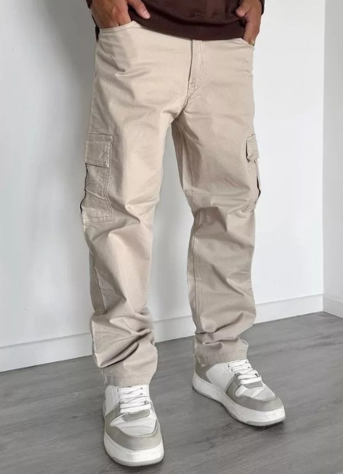 Pantalón Mom Cargo Malibú Beige