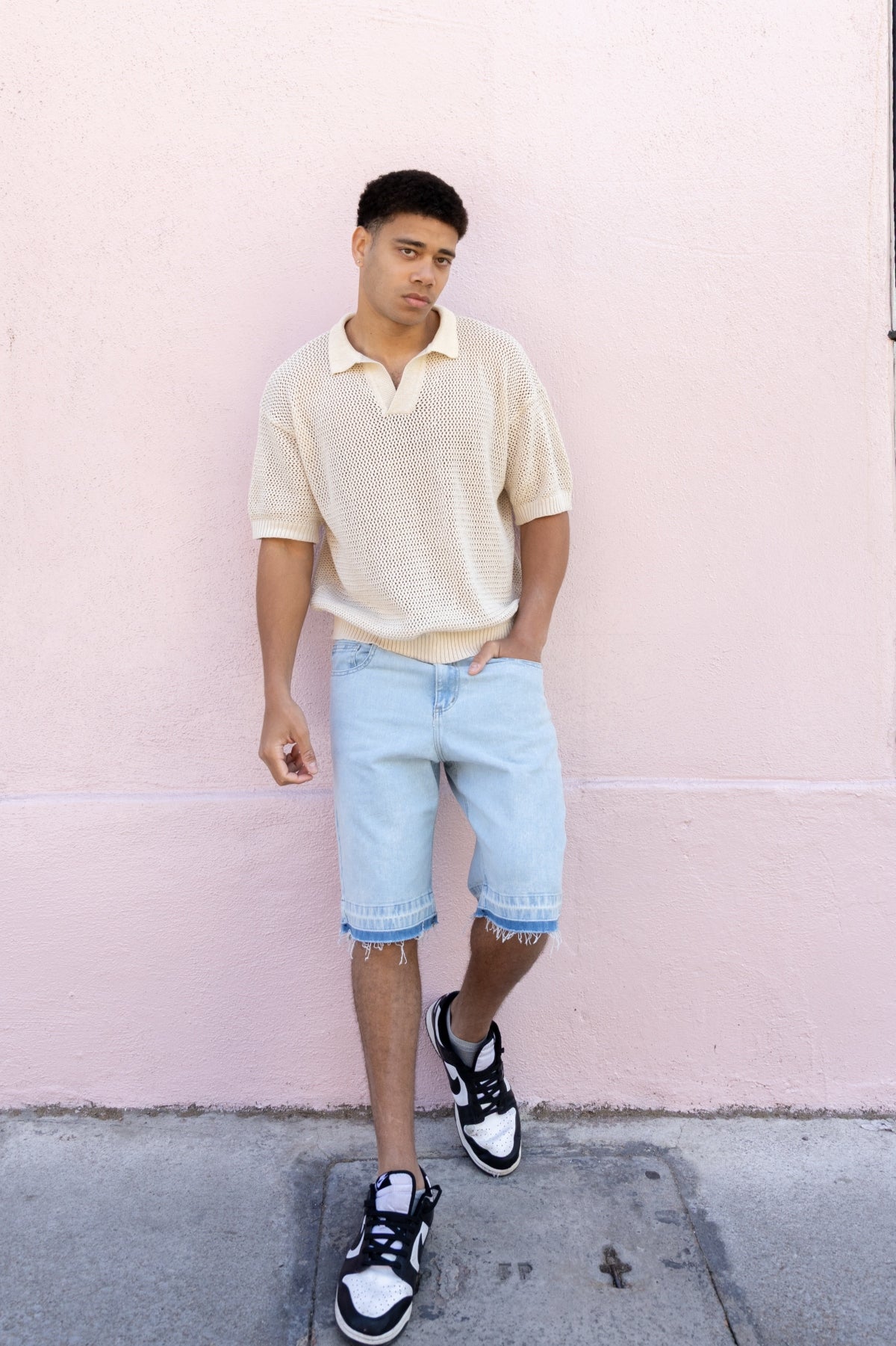 Remera Tejida Oversize Grecia Blanco