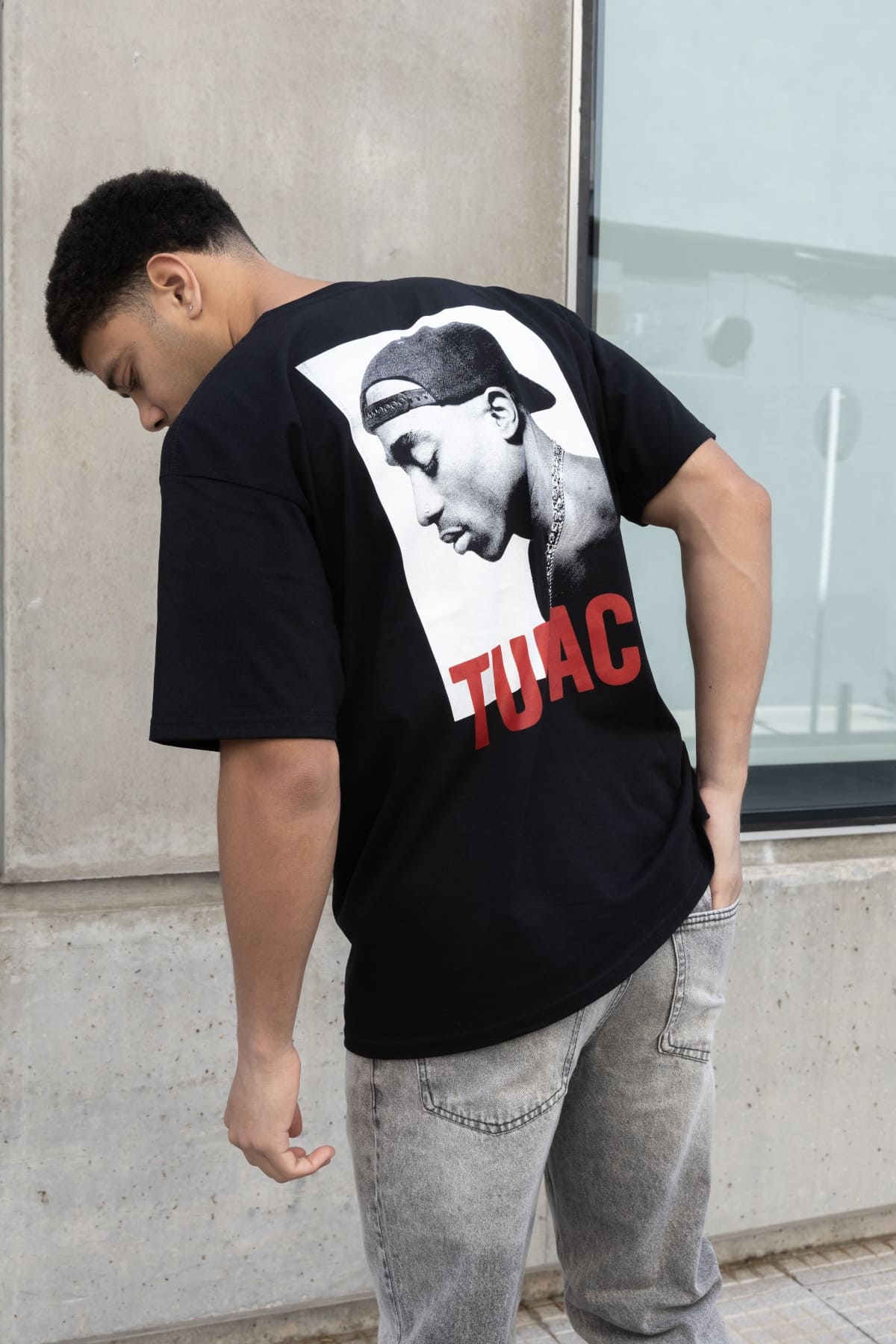 Remera Tupac Negro
