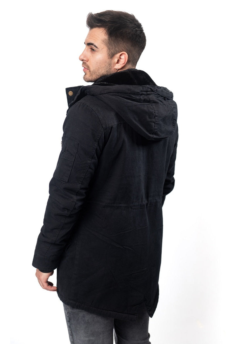 Parka Gabardina Alaska Negro