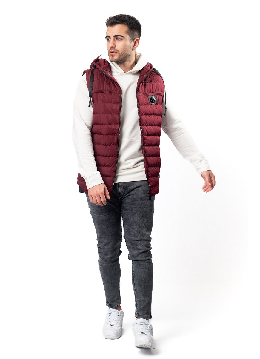 Chaleco Nylon Halan Bordo