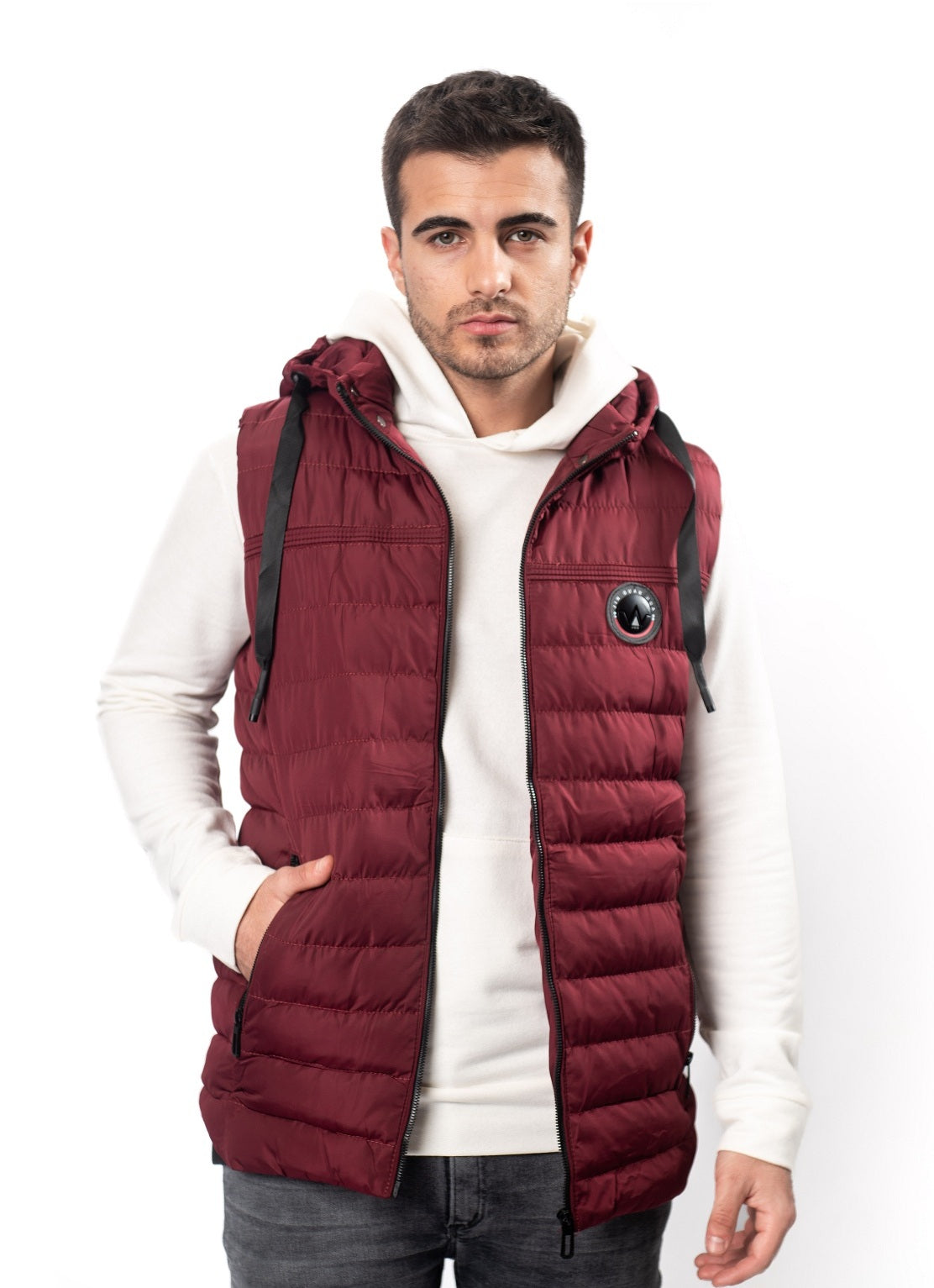 Chaleco Nylon Halan Bordo