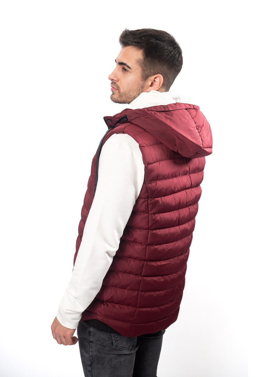 Chaleco Nylon Halan Bordo