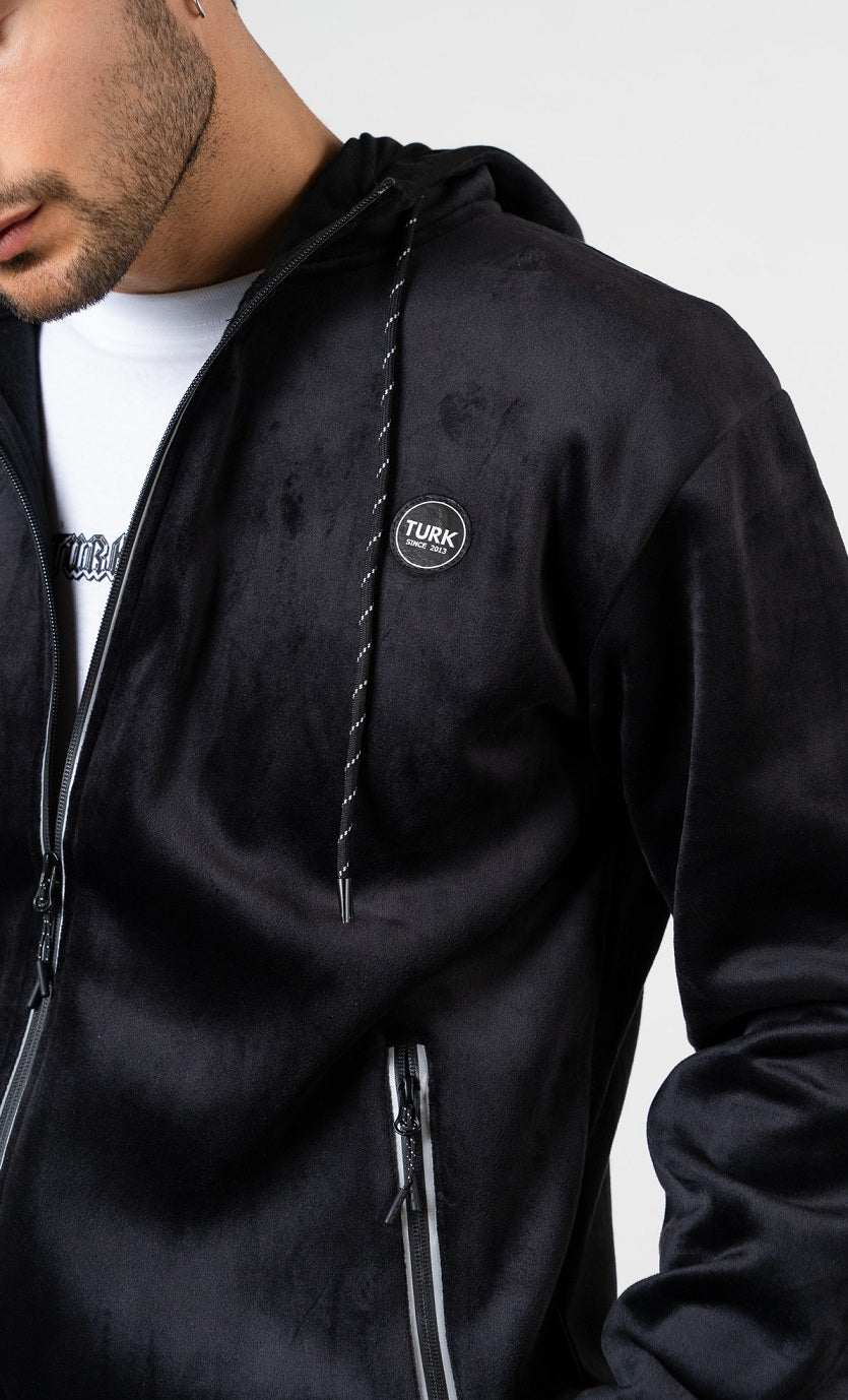 Campera Plush Alan Negro