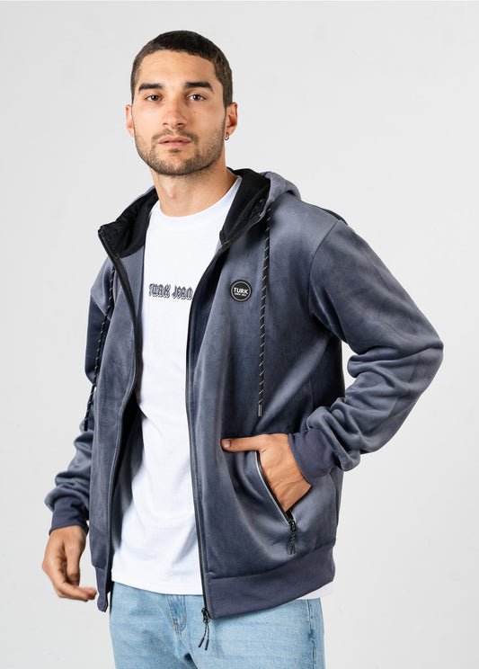 Campera Plush Alan Gris Claro