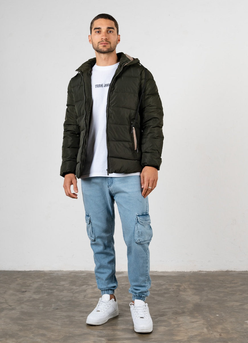 Campera Nylon Puffer Verde