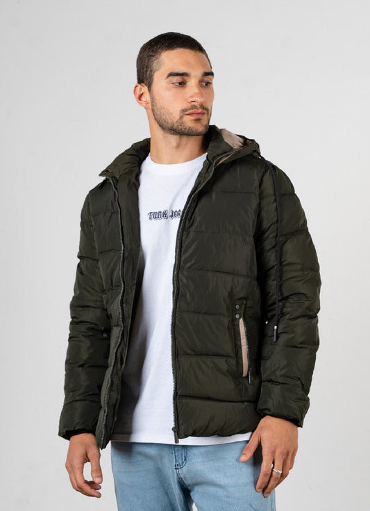 Campera Nylon Puffer Verde