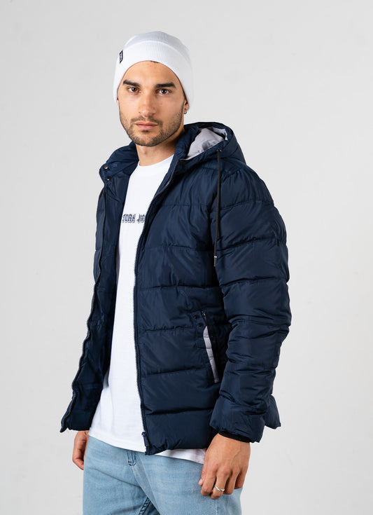 Campera Nylon Puffer Azul