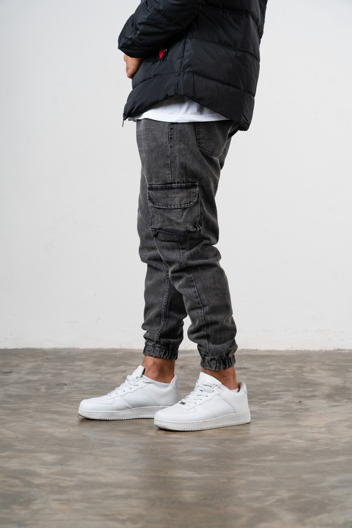 Cargo Puño Atlanta Gris Oscuro