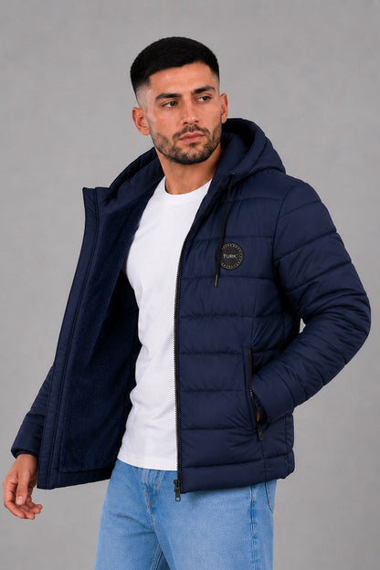 Campera Nylon Inflada Okland Azul