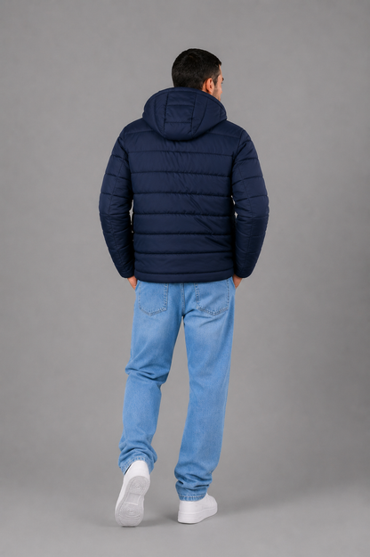 Campera Nylon Inflada Okland Azul