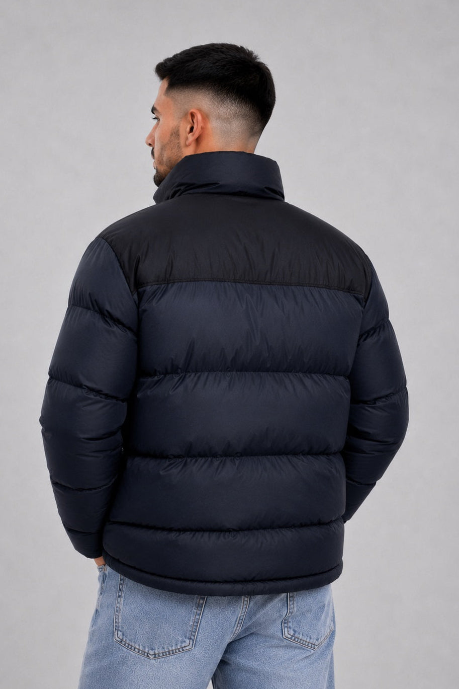 Campera Nylon Puffer Bronx Azul Marino