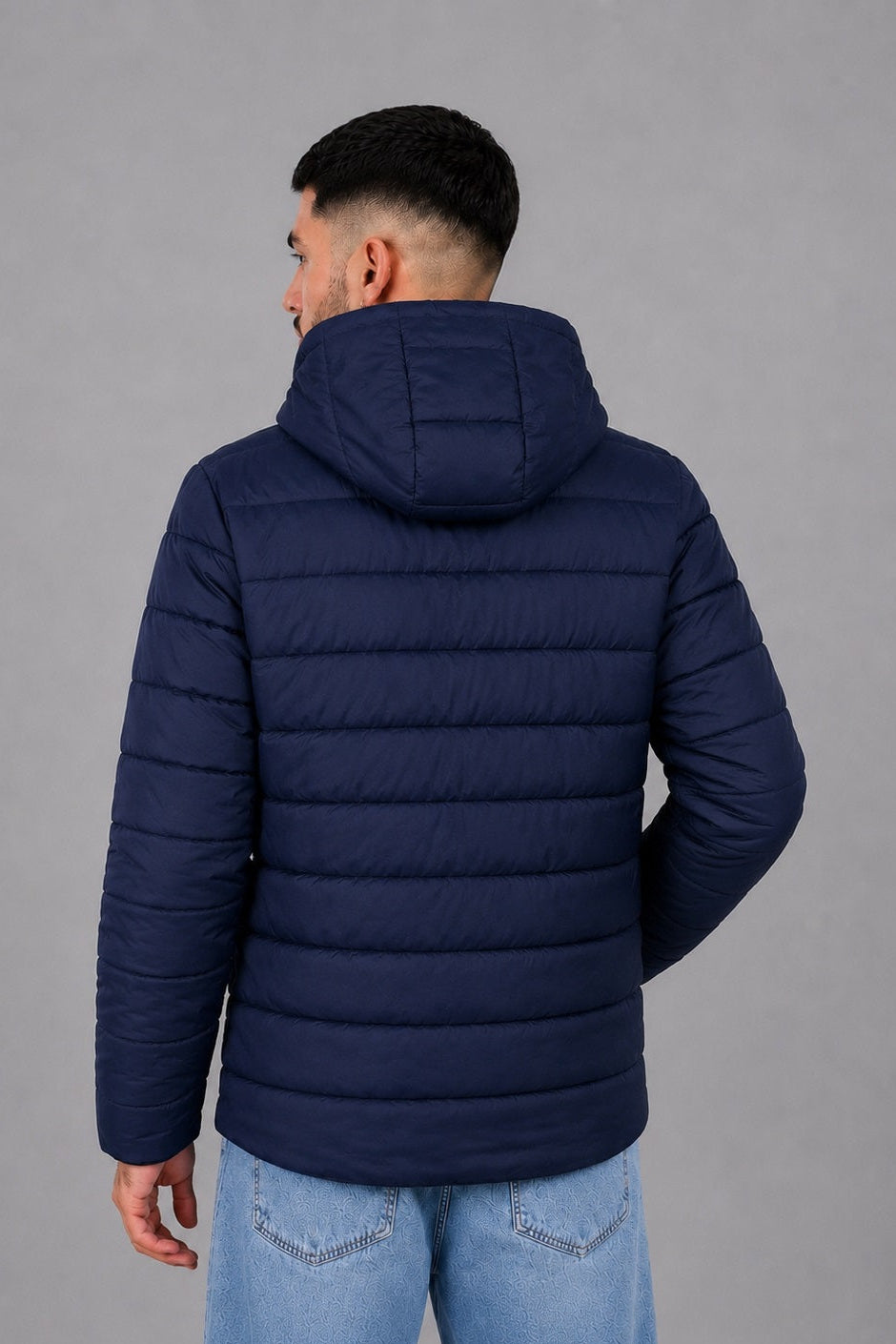 Campera Nylon Inflada Okland Azul