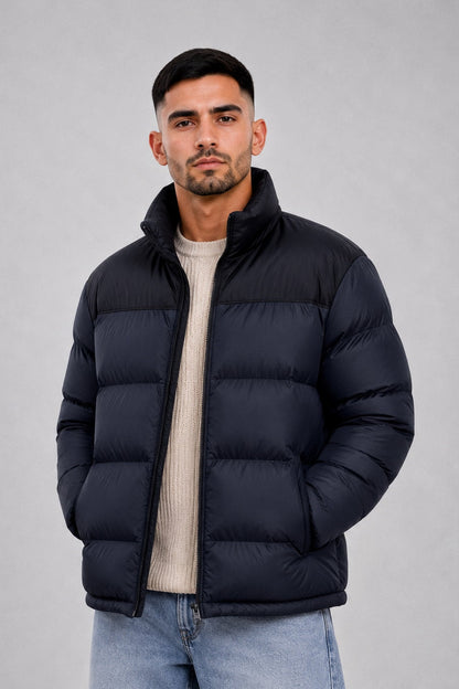 Campera Nylon Puffer Bronx Azul Marino