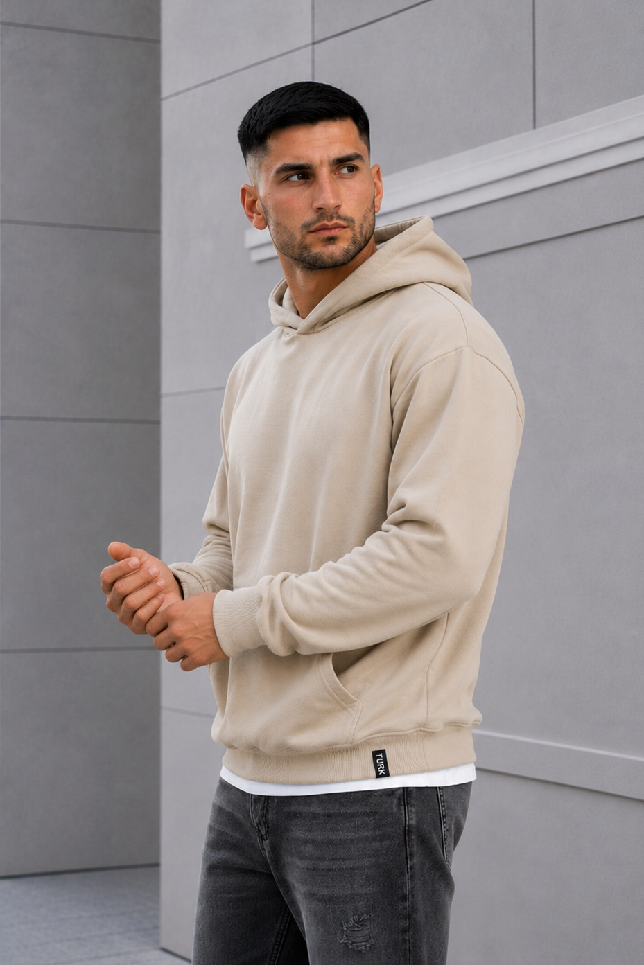 Canguro Liso Over Beige