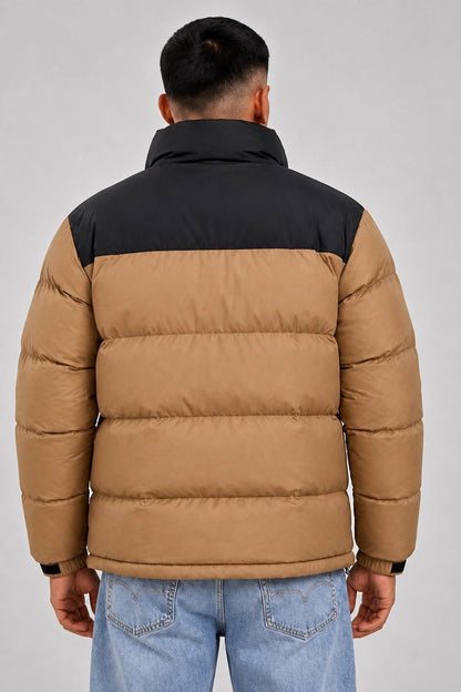 Campera Nylon Puffer Bronx Beige