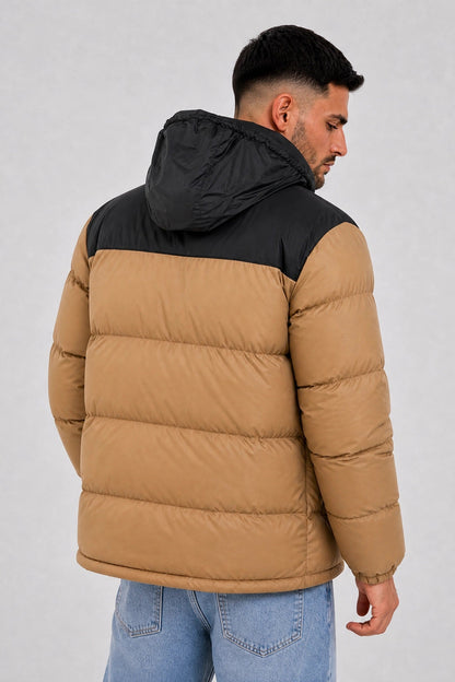 Campera Nylon Puffer Bronx Beige