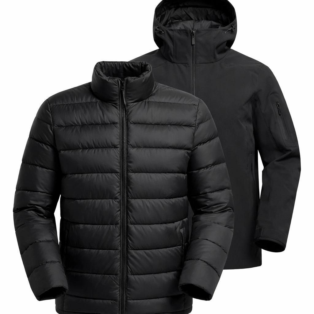 Campera Impermeable 3 en 1 Canadá Negro